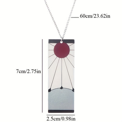 1 pz Anime Collana lunga Esagerazione creativa Donna Uomo Ciondolo in acrilico Gioielli Cosplay