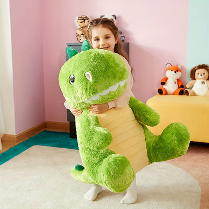 IKASA Grande peluche di dinosauro da 23 pollici, dinosauro gigante carino Jumbo peluche, enorme peluche soffice di grandi dimensioni, regalo di dinosauro per bambini, ragazzi, bambini, regalo di Natale di Halloween