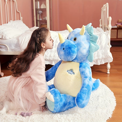 Peluche gigante IKASA triceratopo da 30 pollici, dinosauro gigante, peluche gigante, regalo per bambini.