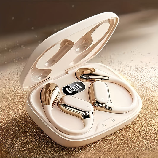 Cuffie da gioco wireless on-ear di nuovo stile 2025, auricolari video TWS HIFI Bass 9D stereo HD per chiamate, auricolari per Android, iPhone, cellulari, auricolari sportivi, cuffie intelligenti