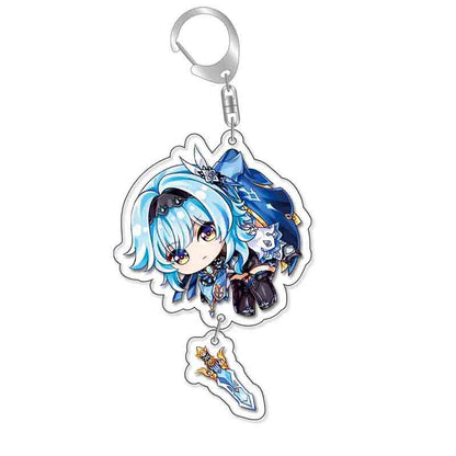 Game Anime Acrylic Keychain Cartoon Japanese Cute Bag Key Chain Keyring Ornament Bag Purse Charm Accessories