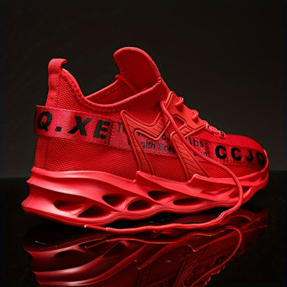 Men's Slip-on Blade Sneakers With Shoelaces - Odor-resistant Athletic Shoes - Lightweight And Breathable