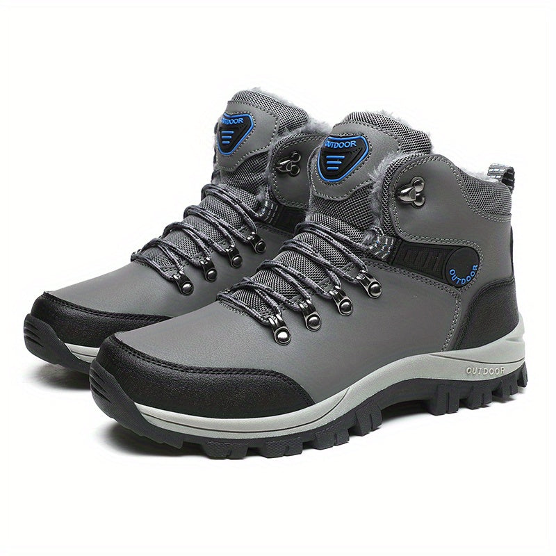 Men's Winter Boots: PU Leather Sneakers, Snow Boots, Hiking Boots & More - Non-Slip & High Top!