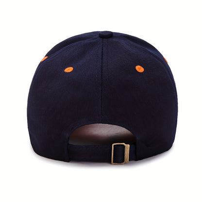1 berretto da baseball ricamato alla moda, cappello da camionista leggero, regolabile e traspirante per pesca all'aperto, escursionismo, corsa, campeggio