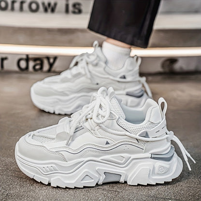 Men'S Cross-Training Shoes - Gym, Running, Casual Sneakers - Breathable Athletic Footwear with Cushioned Rubber Sole - All-Season Workout Shoes - Lace-Up Closure - Black - for Men, Gym Shoes, Sleek Sporty Design, Fabric Lined