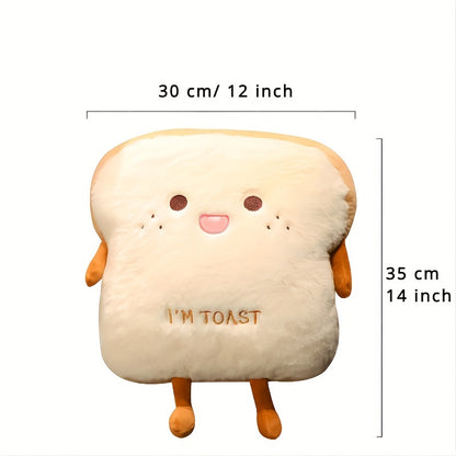 16"/40cm Plush Bread Pillow Cute Simulation Food Toast Soft Doll Warm Hand Pillow Cushion Birthday Christmas Gifts For Children Kids Christmas、Halloween、Thanksgiving Day