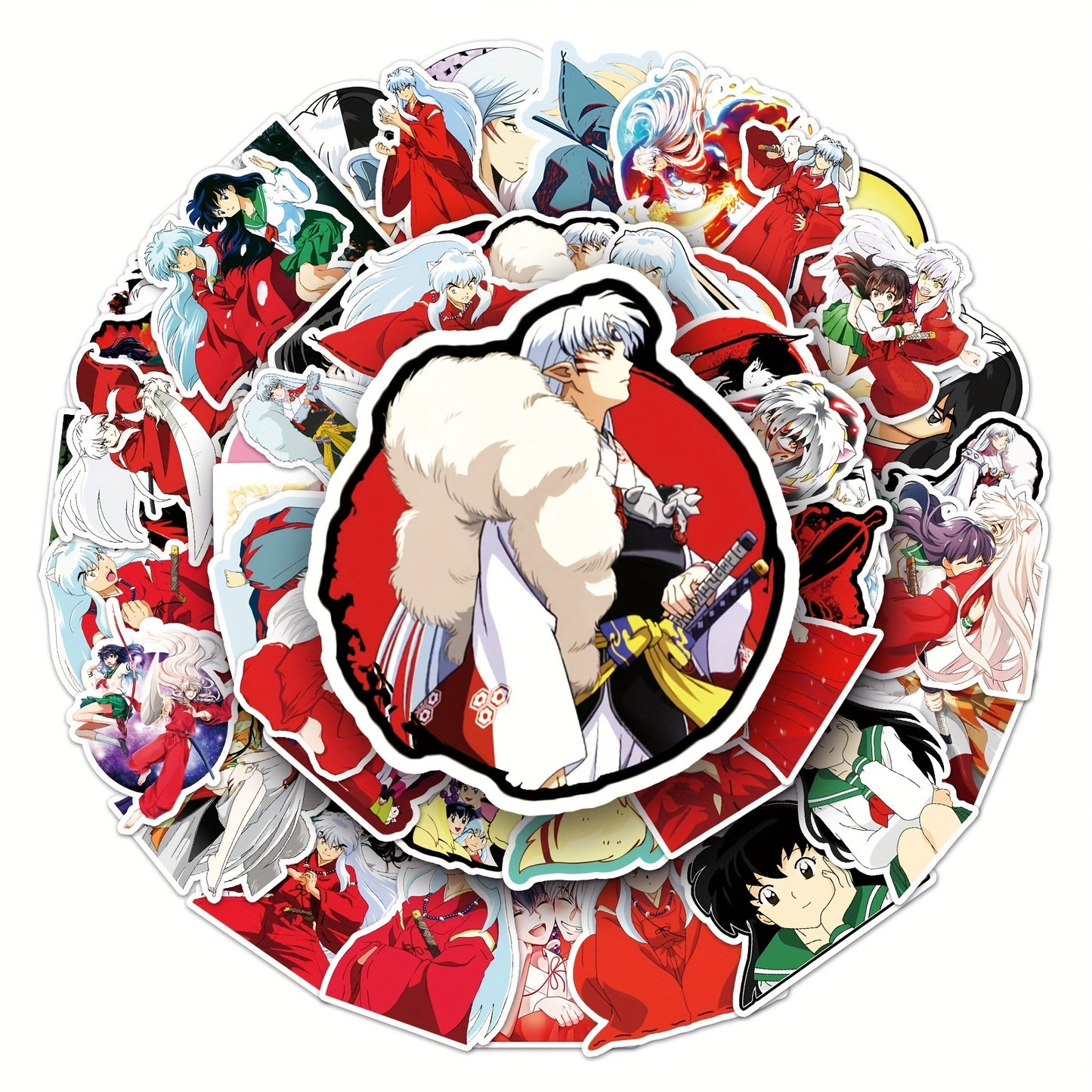 50 adorabili adesivi impermeabili a tema anime dei cartoni animati - Decalcomanie vivaci per auto, moto, laptop, bagagli, borraccia, skateboard - Collezione di accessori decorativi di qualità premium