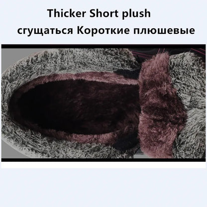 VANCAT Stivali da uomo invernali con pelliccia 2019 Stivali da neve caldi Stivali invernali da uomo Scarpe da lavoro Calzature da uomo Moda Scarpe alla caviglia in gomma 39-46