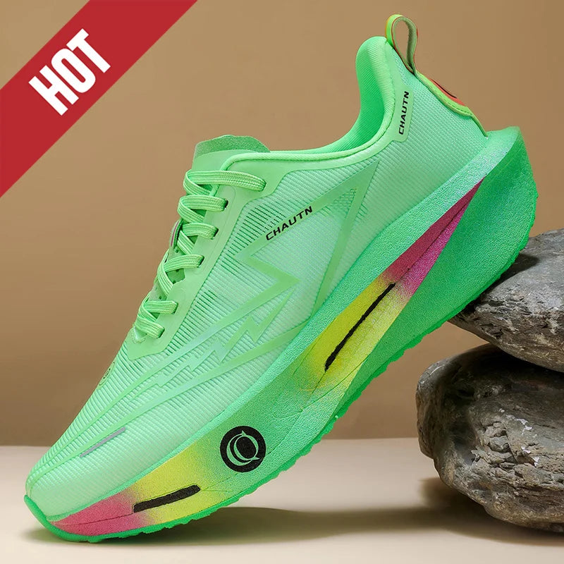 Scarpe da corsa Casual Carbon Board Marathon Uomo Sport Leggero Traspirante Donna Comode Scarpe da ginnastica da palestra per allenamento atletico