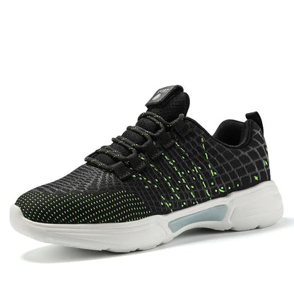Scarpe da uomo moda LED sneakers illuminate ricarica USB fibra ottica tessuto suola elastica scarpe casual lampeggianti luminose luminose
