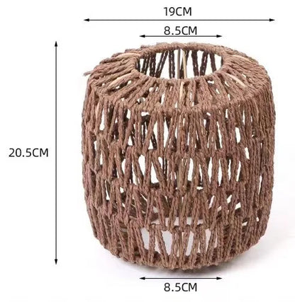1 paralume intrecciato a mano in rattan, paralume per lampada a sospensione, per bar, hotel, lampada a sospensione per soffitto, per decorazioni di ristoranti e case