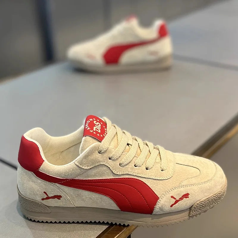 Scarpe da lavoro casual da uomo Autunno Inverno Antiscivolo Leggere Fondo morbido Sport alla moda per il tempo libero Scarpe da tavolo Dequn di marca