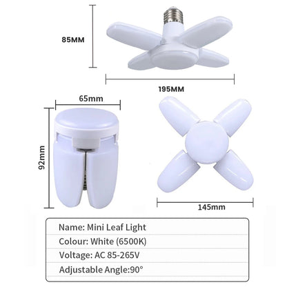 E27 Lampadina LED pieghevole a forma di ventaglio AC 85-265V/220V 28W Casa Soggiorno Lampadina a LED Lampada per magazzino Garage Plafoniera .
E27 Fan Shape Foldable LED Bulb AC 85-265V/220V 28W Home Living Room Led Light Bul