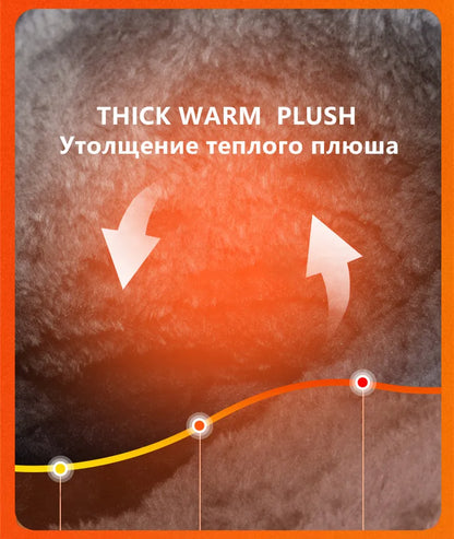 Nuovi stivali da neve in peluche da uomo caldi Stivali da uomo invernali alti Stivali da moto invernali impermeabili Stivali da trekking da uomo antiscivolo per esterni