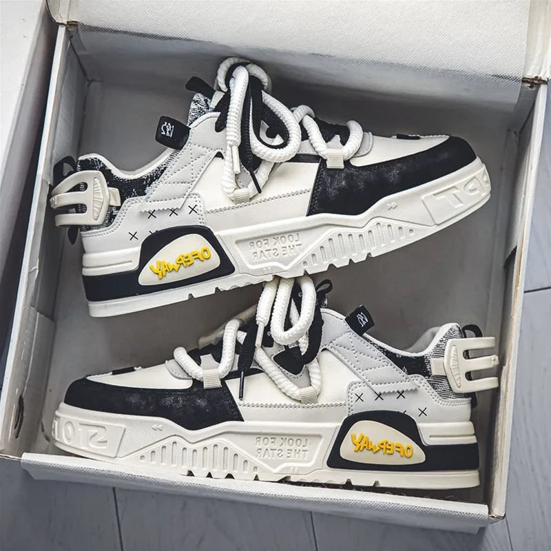 Scarpe da corsa casual da uomo, traspiranti, alla moda, con lacci, in rete, 2024, per camminare, fare jogging, allenamento quotidiano