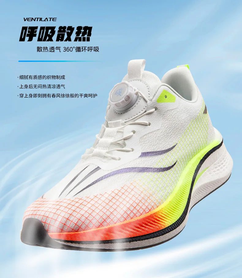 Marathon Carbon Plate Cuscino d'aria Scarpe da corsa sportive da uomo Scarpe da ginnastica antiscivolo comode e leggere da donna