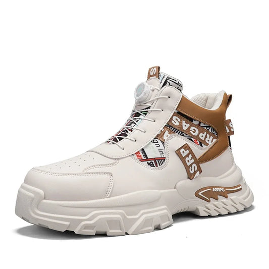 Nuove scarpe da skateboard da uomo Scarpe da ginnastica con piattaforma da viaggio Comode scarpe stringate alla moda Casual 2025 Nuovo autunno Aumento di altezza all'aperto No