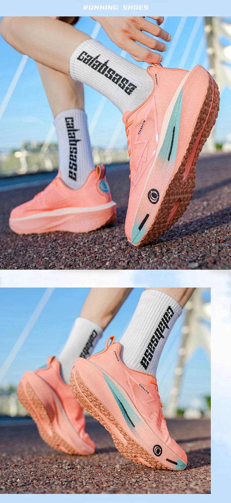 Scarpe da corsa Casual Carbon Board Marathon Uomo Sport Leggero Traspirante Donna Comode Scarpe da ginnastica da palestra per allenamento atletico