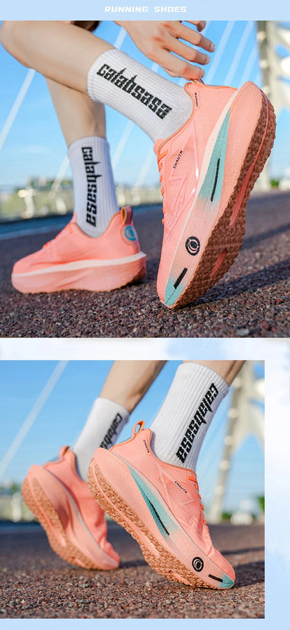 Scarpe da corsa Casual Carbon Board Marathon Uomo Sport Leggero Traspirante Donna Comode Scarpe da ginnastica da palestra per allenamento atletico