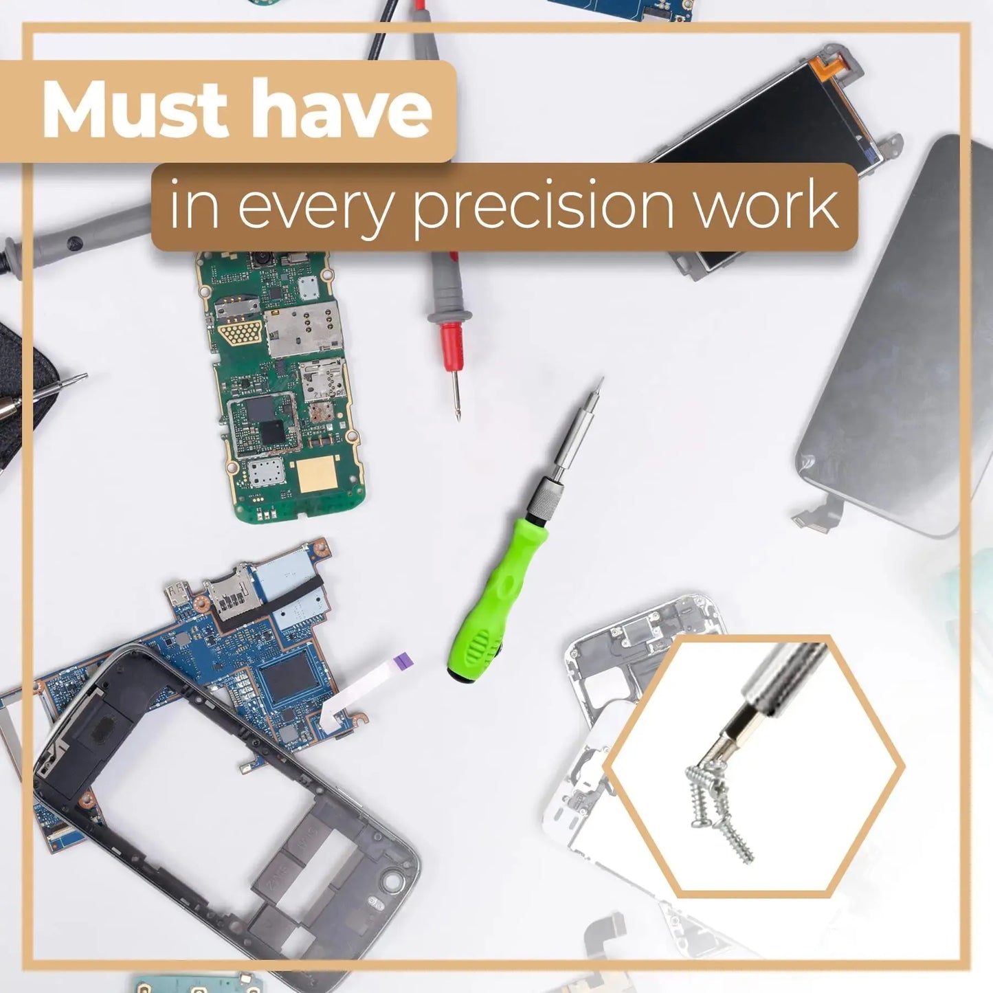 Mini set di cacciaviti di precisione 32 in 1, punte magnetiche Phillips, kit di strumenti di riparazione manuale multifunzionale per telefono, orologio, occhiali, PC