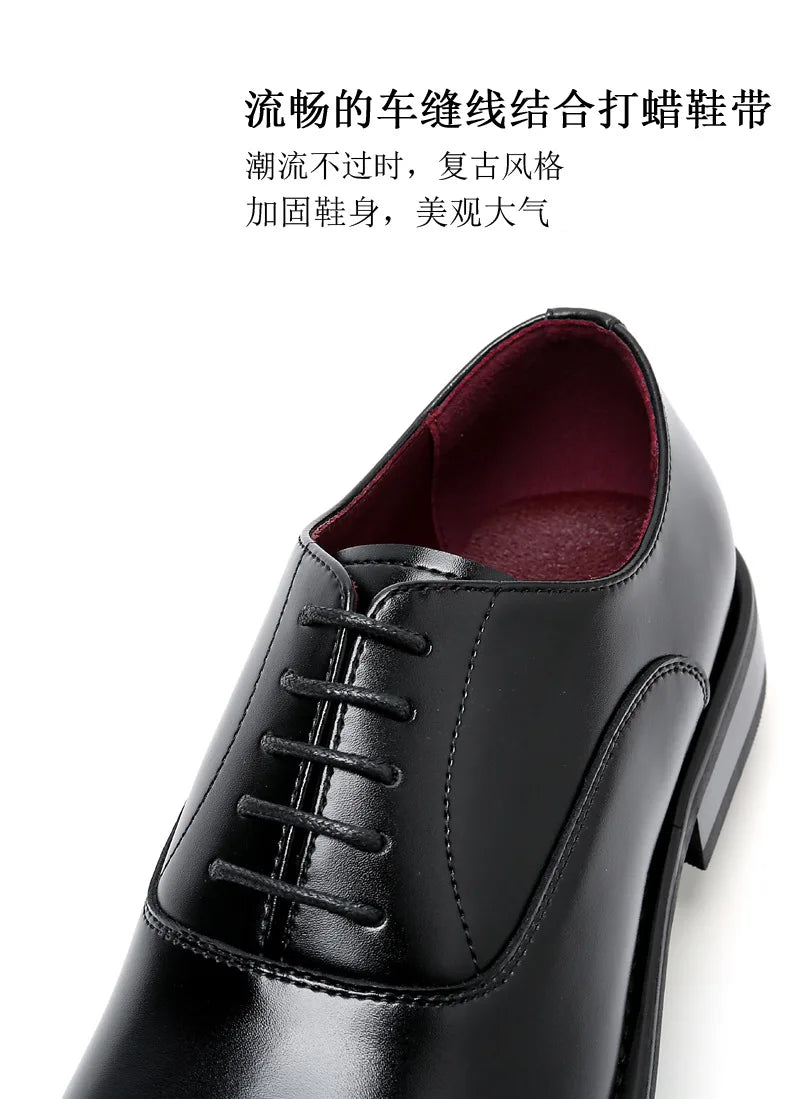 Scarpe eleganti da uomo in vera pelle Scarpe formali da uomo d'affari sociali Derby da matrimonio per uomo Mocassini Oxford italiani di lusso Scarpe eleganti da uomo