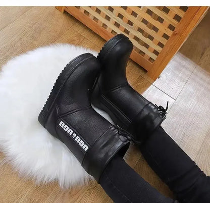 Stivali invernali in cotone EVA ispessito foderato in pile da donna ultraleggeri e impermeabili, scarpe in cotone caldo antifreddo per lavaggio auto