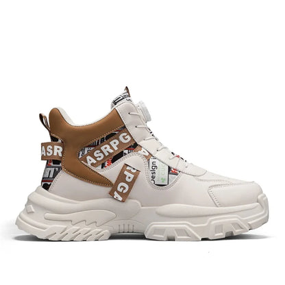 Nuove scarpe da skateboard da uomo Scarpe da ginnastica con piattaforma da viaggio Comode scarpe stringate alla moda Casual 2025 Nuovo autunno Aumento di altezza all'aperto No