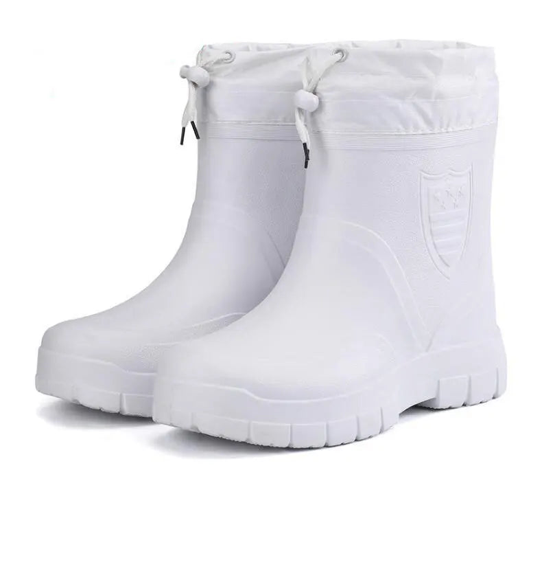 2025 Stivali da neve da uomo Outdoor Pesca impermeabile Stivaletti invernali caldi per uomo Taglie forti Suola spessa antiscivolo 2025