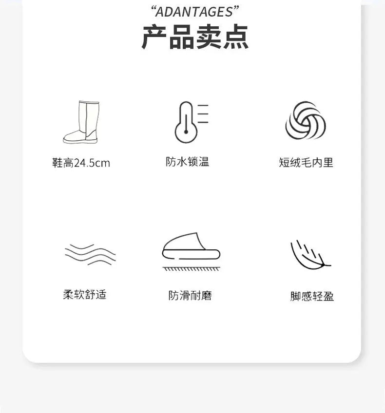 2025 Stivali da neve da uomo Outdoor Pesca impermeabile Stivaletti invernali caldi per uomo Taglie forti Suola spessa antiscivolo 2025