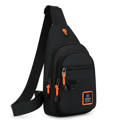 Borsa a tracolla per uomo, per escursioni all'aperto e tempo libero, borsa a tracolla sportiva impermeabile, zaino da viaggio, borsa da petto da uomo, borsa a tracolla