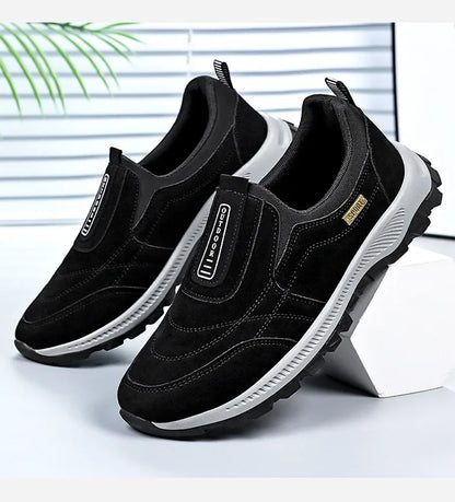 Scarpe sportive da esterno da uomo alla moda Scarpe da ginnastica casual stile coppia facili da indossare Punta tonda Fondo in PVC in pelle sintetica