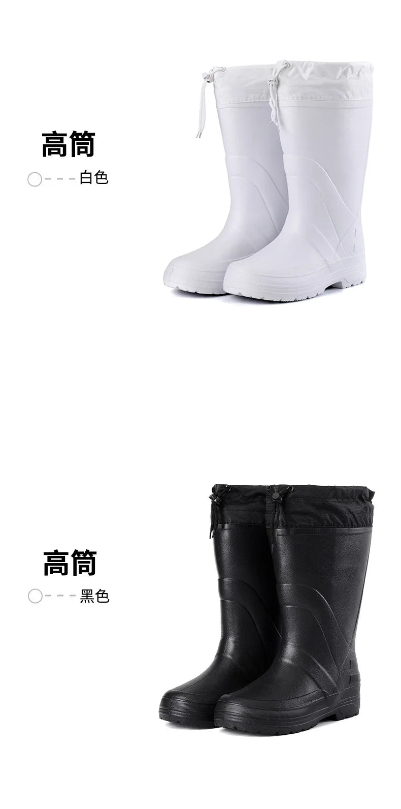 2025 Stivali da neve da uomo Outdoor Pesca impermeabile Stivaletti invernali caldi per uomo Taglie forti Suola spessa antiscivolo 2025