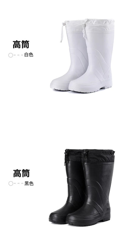 2025 Stivali da neve da uomo Outdoor Pesca impermeabile Stivaletti invernali caldi per uomo Taglie forti Suola spessa antiscivolo 2025