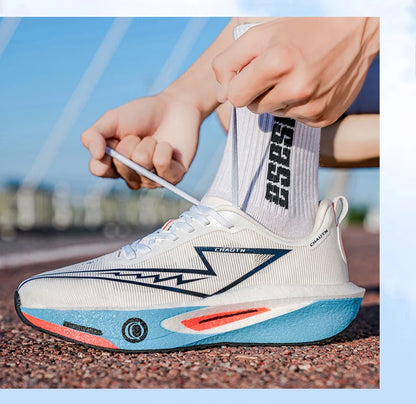 Scarpe da corsa Casual Carbon Board Marathon Uomo Sport Leggero Traspirante Donna Comode Scarpe da ginnastica da palestra per allenamento atletico