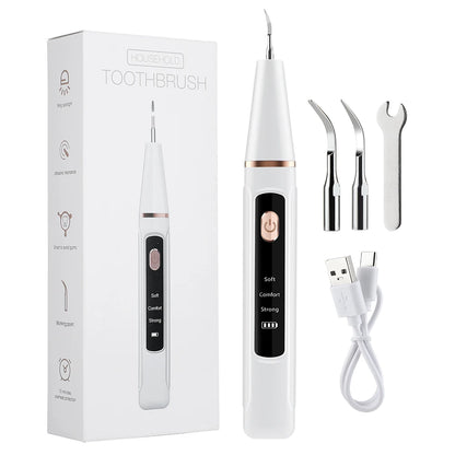 Scaler dentale ad ultrasuoni per denti, rimozione di tartaro, tartaro dentale, pulitore elettrico sonico per denti, rimozione di calcoli dentali