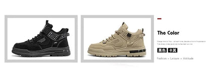 Scarpe Casual in pelle da uomo primavera traspirante spessore scarpe sportive studente moda High Top Skateboard scarpa stivaletto