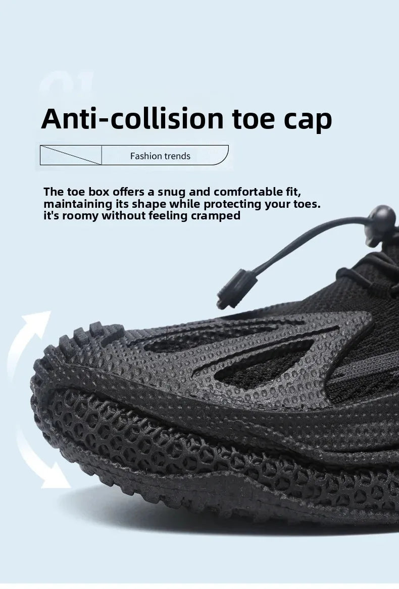 Scarpe da corsa da uomo Tomaia in mesh Traspirante Calzature sportive casual Tendenza estiva Ultraleggero Comodo Slip-on alla caviglia alta