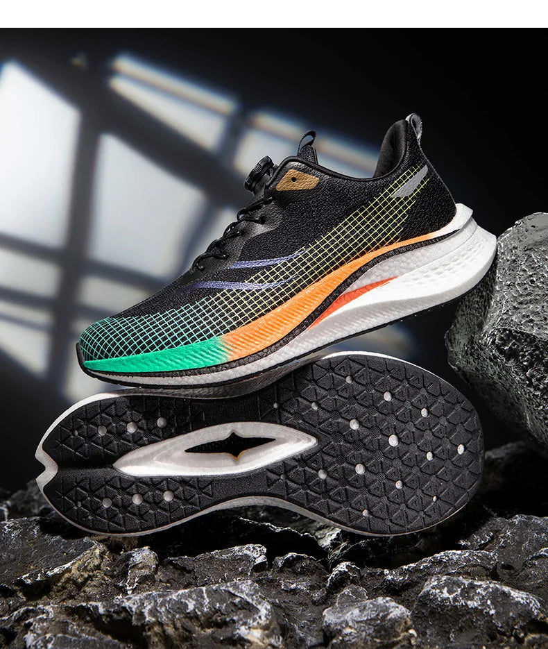 Marathon Carbon Plate Cuscino d'aria Scarpe da corsa sportive da uomo Scarpe da ginnastica antiscivolo comode e leggere da donna