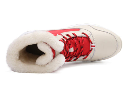 Stivali da neve Stivali con plateau da donna Scarpe invernali da donna antiscivolo Stivaletti caldi in pelliccia per donna Zeppe Stivali alti alla coscia impermeabili