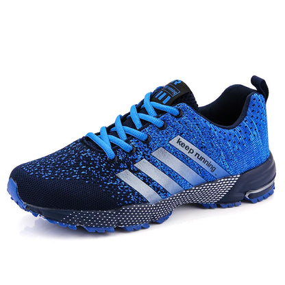 Nuove scarpe sportive casual traspiranti da uomo e da donna con superficie in rete volante, primavera estate, piatte, vulcanizzate, per coppia, taglia grande 48