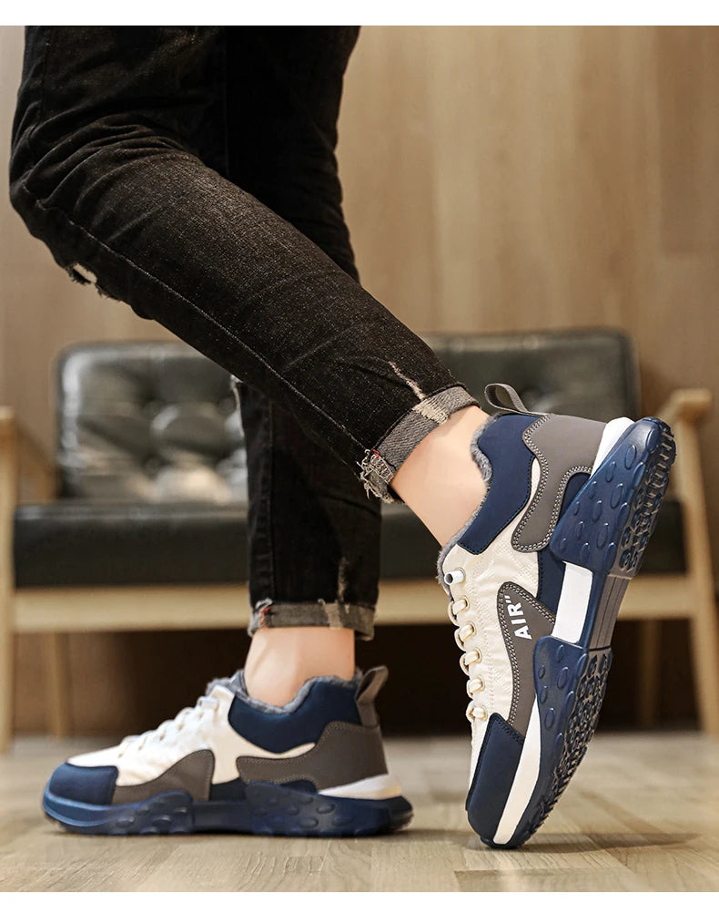 Stivali da uomo 2023 nuove pantofole invernali scarpe da uomo calde scarpe da ginnastica in peluche antiscivolo impermeabili scarpe da tennis maschili stivali da uomo Sneakers invernali