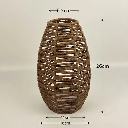 1 paralume intrecciato a mano in rattan, paralume per lampada a sospensione, per bar, hotel, lampada a sospensione per soffitto, per decorazioni di ristoranti e case