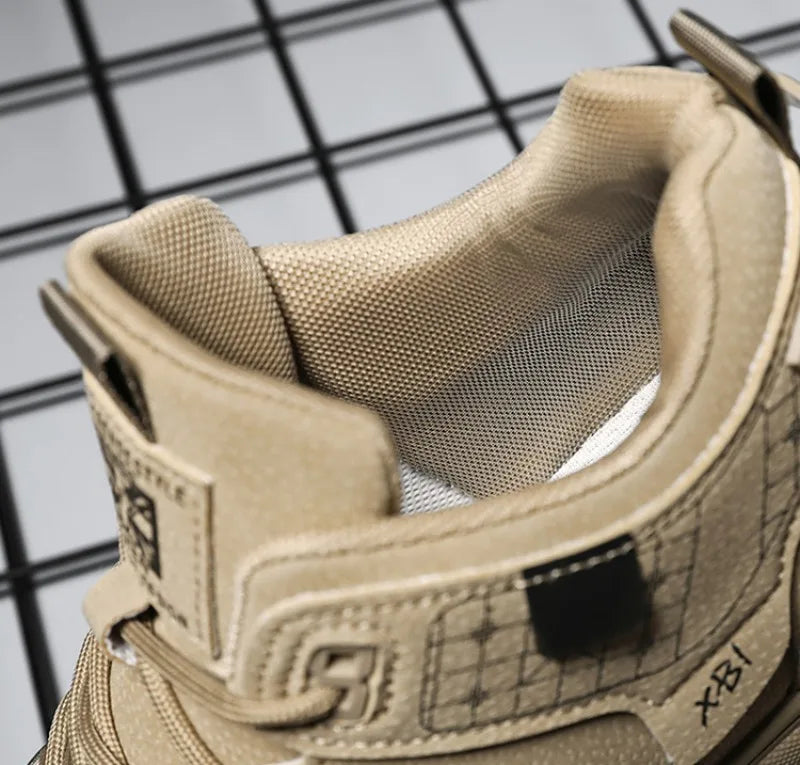 Scarpe Casual in pelle da uomo primavera traspirante spessore scarpe sportive studente moda High Top Skateboard scarpa stivaletto