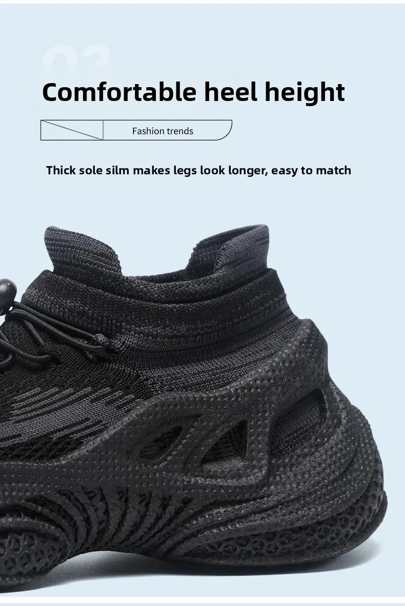 Scarpe da corsa da uomo Tomaia in mesh Traspirante Calzature sportive casual Tendenza estiva Ultraleggero Comodo Slip-on alla caviglia alta