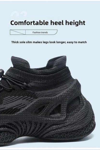 Scarpe da corsa da uomo Tomaia in mesh Traspirante Calzature sportive casual Tendenza estiva Ultraleggero Comodo Slip-on alla caviglia alta