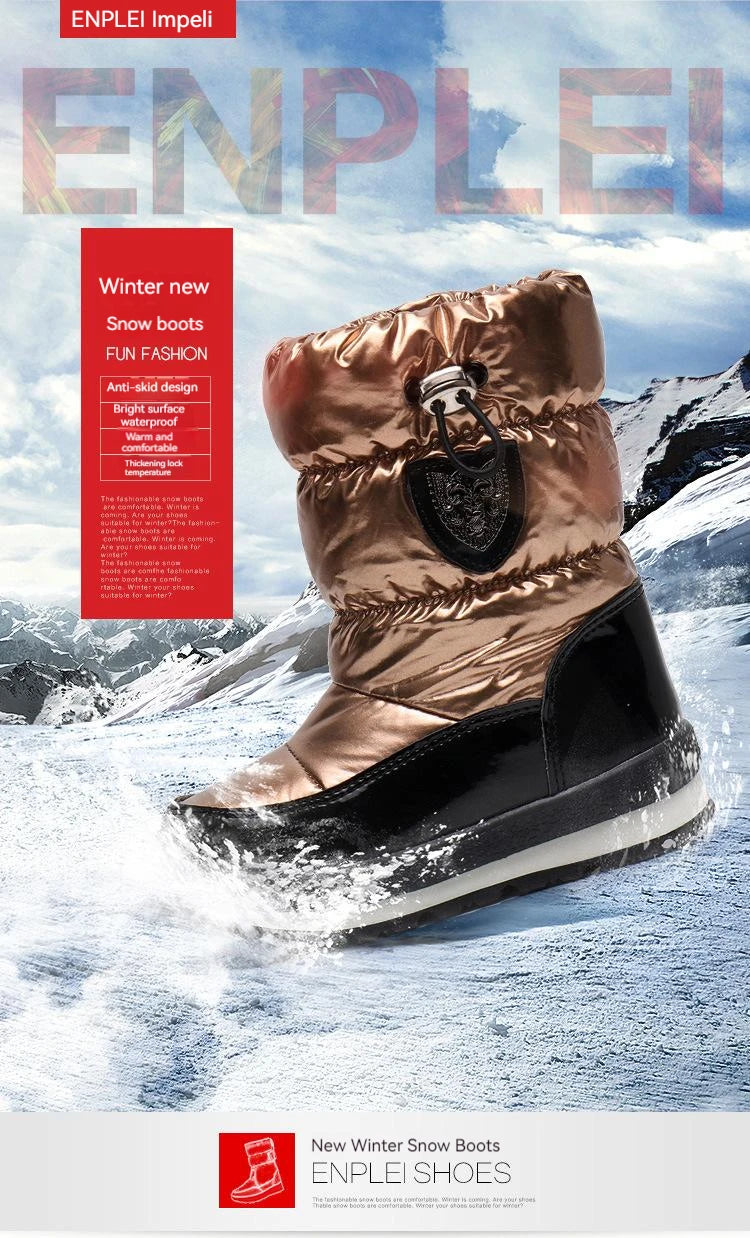 30% vera lana inverno caldo scarpe da bambino stivali da neve per bambini impermeabili -30 gradi tenere al caldo ragazze ragazzi stivali da neve scarpe per bambini