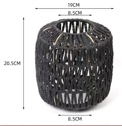 1 paralume intrecciato a mano in rattan, paralume per lampada a sospensione, per bar, hotel, lampada a sospensione per soffitto, per decorazioni di ristoranti e case