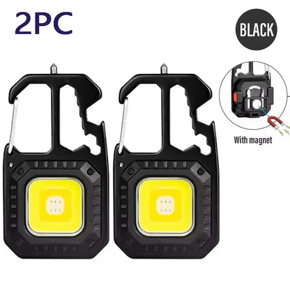 Mini COB LED Light Ultra Light Portachiavi Piccola Torcia Elettrica Luce da Lavoro Luce Forte COB Ultra Light Torcia Elettrica Portatile