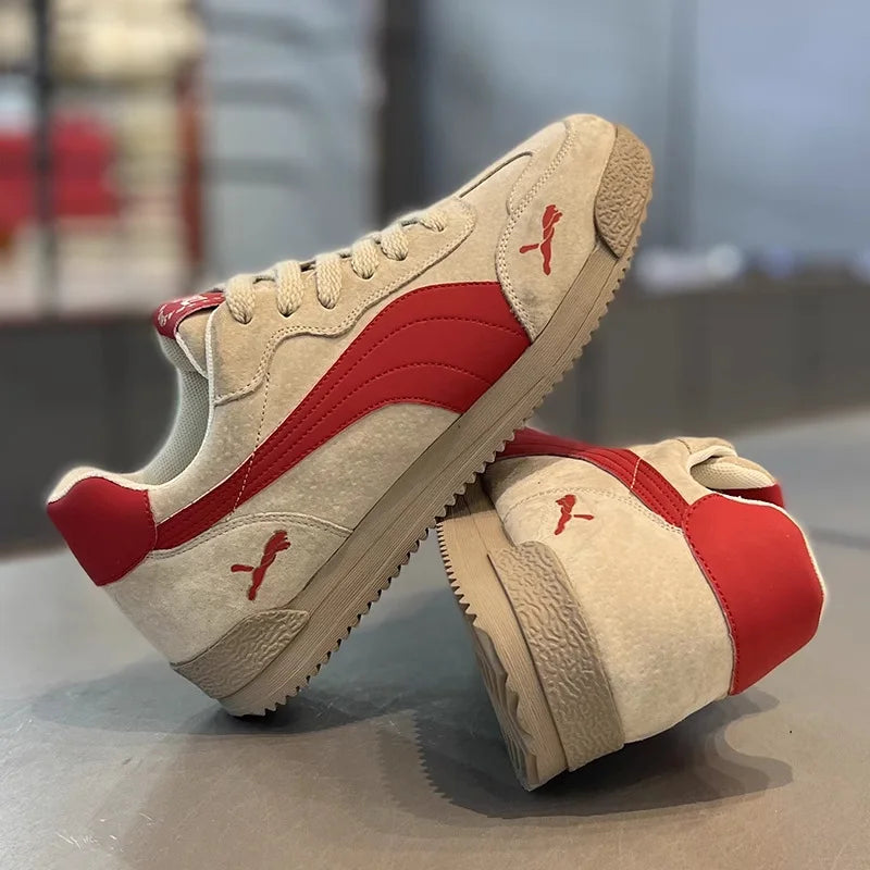 Scarpe da lavoro casual da uomo Autunno Inverno Antiscivolo Leggere Fondo morbido Sport alla moda per il tempo libero Scarpe da tavolo Dequn di marca