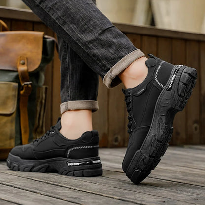 Fipatbu Scarpe sportive casual retrò da uomo in vendita calda Scarpe da ginnastica da esterno di lusso resistenti all'usura in pelle con suola spessa antiscivolo